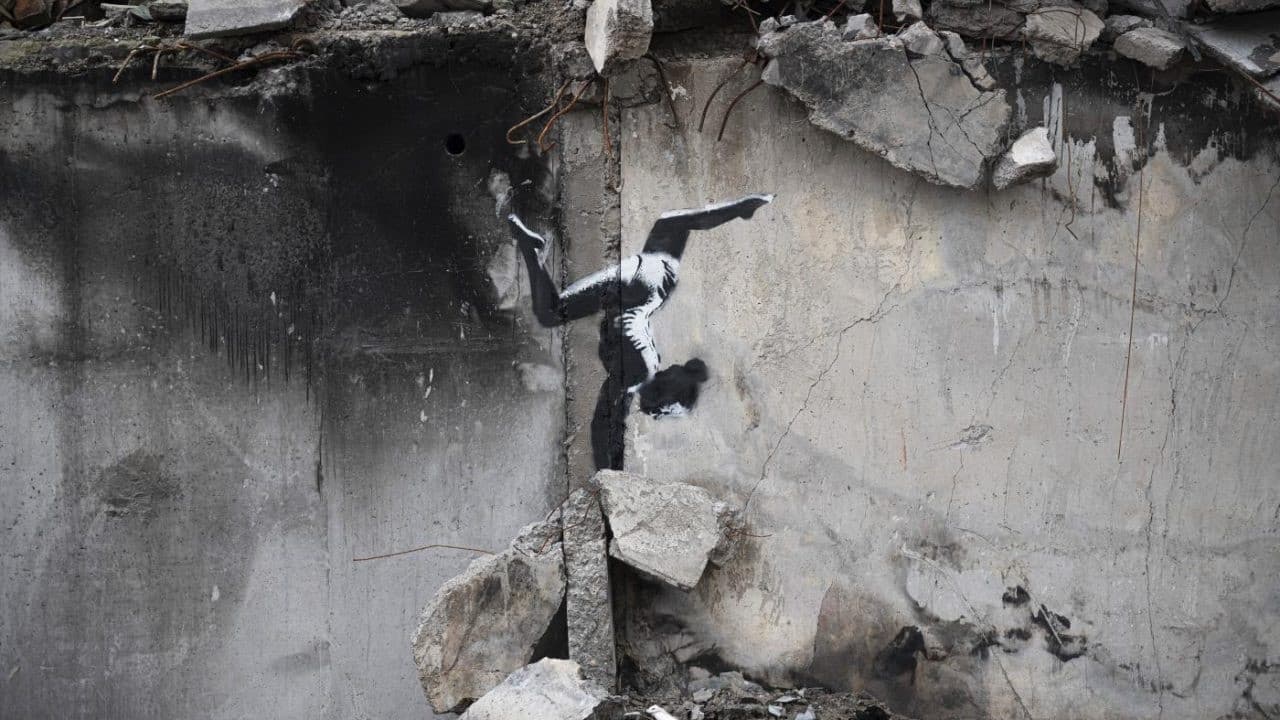 Art Vs War: Banksy And C215 In Borodianka, Ukraine